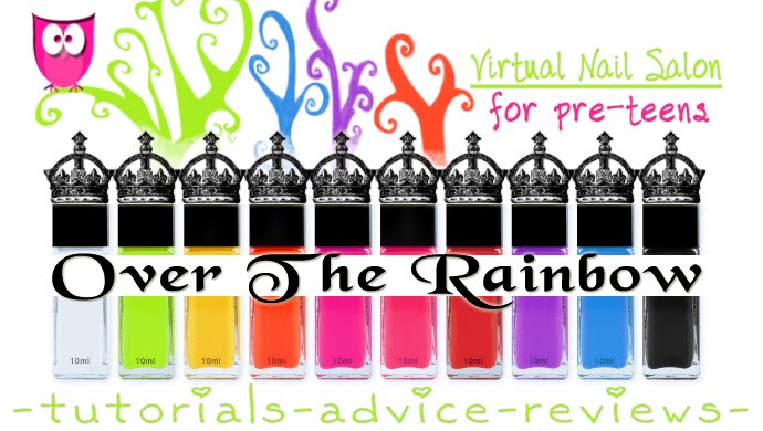 Over The Rainbow VIRTUAL NAIL SALON for pre-teens