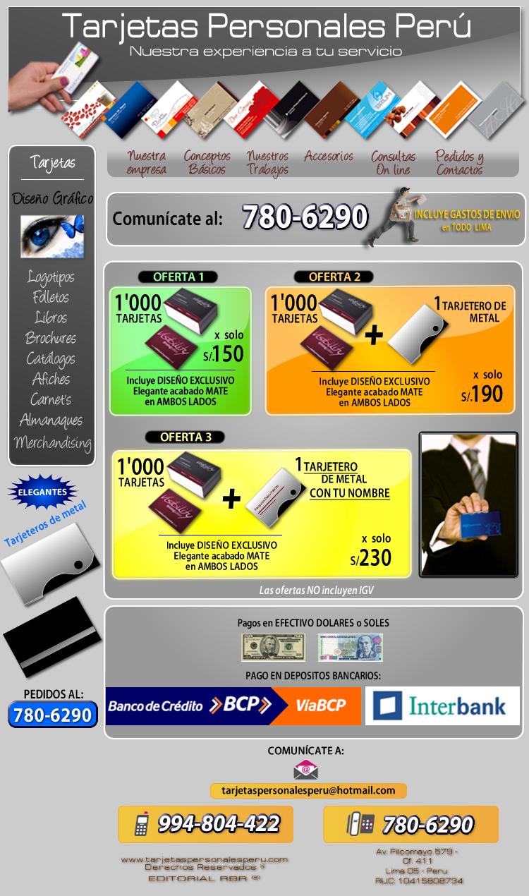 Tarjetas Personales Perú
