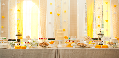 A LITTLE SUSSY: sweet yellow dessert table