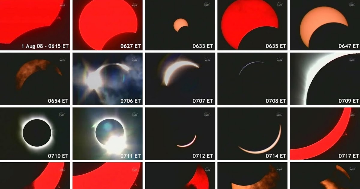 GEOTOPO Etapas de un eclipse solar (NASA)