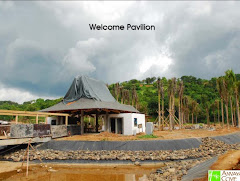 welcome pavillion under construction