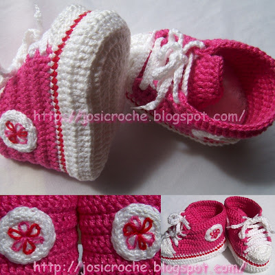 All Star em crochet All+Star+Rosa+Pap
