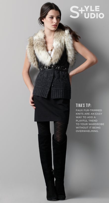 Cupcakes And Shoes My Fall Crush Faux Fur Ann Taylor Loft Sweater Vest My First Furry