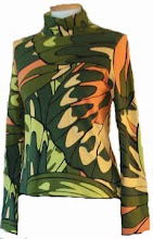 Camiseta alas verdes / naranjas
