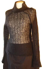 Jersey angorina negra correaje