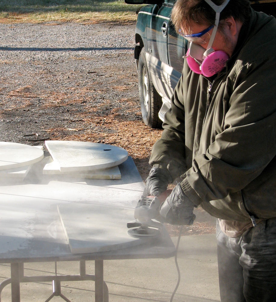 Hughes Pottery Kiln Shelf Cleaning