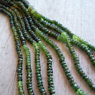 green tourmaline beads