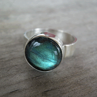 labradorite ring