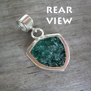 tourmaline slice pendant