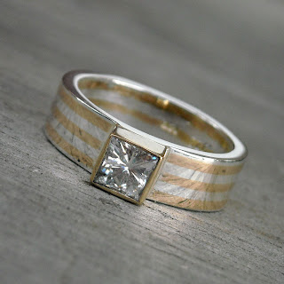 square moissanite ring