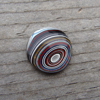 round fordite cabochon