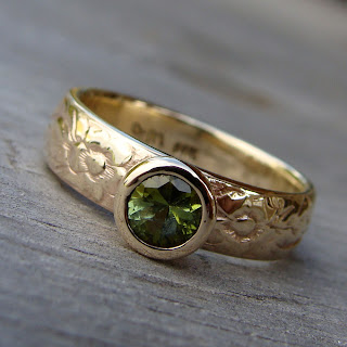 gold tourmaline ring