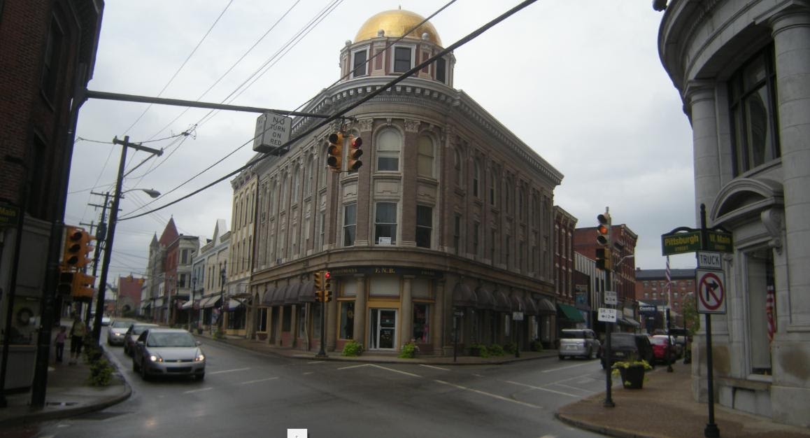 a random walk Uniontown Flatiron Buildings