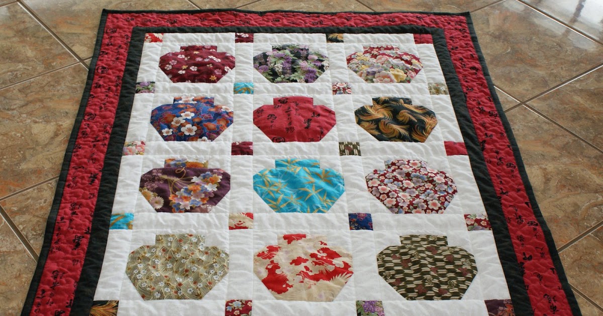 Bejeweledquilts by barb ONE GINGER JAR QUILT FINISHED