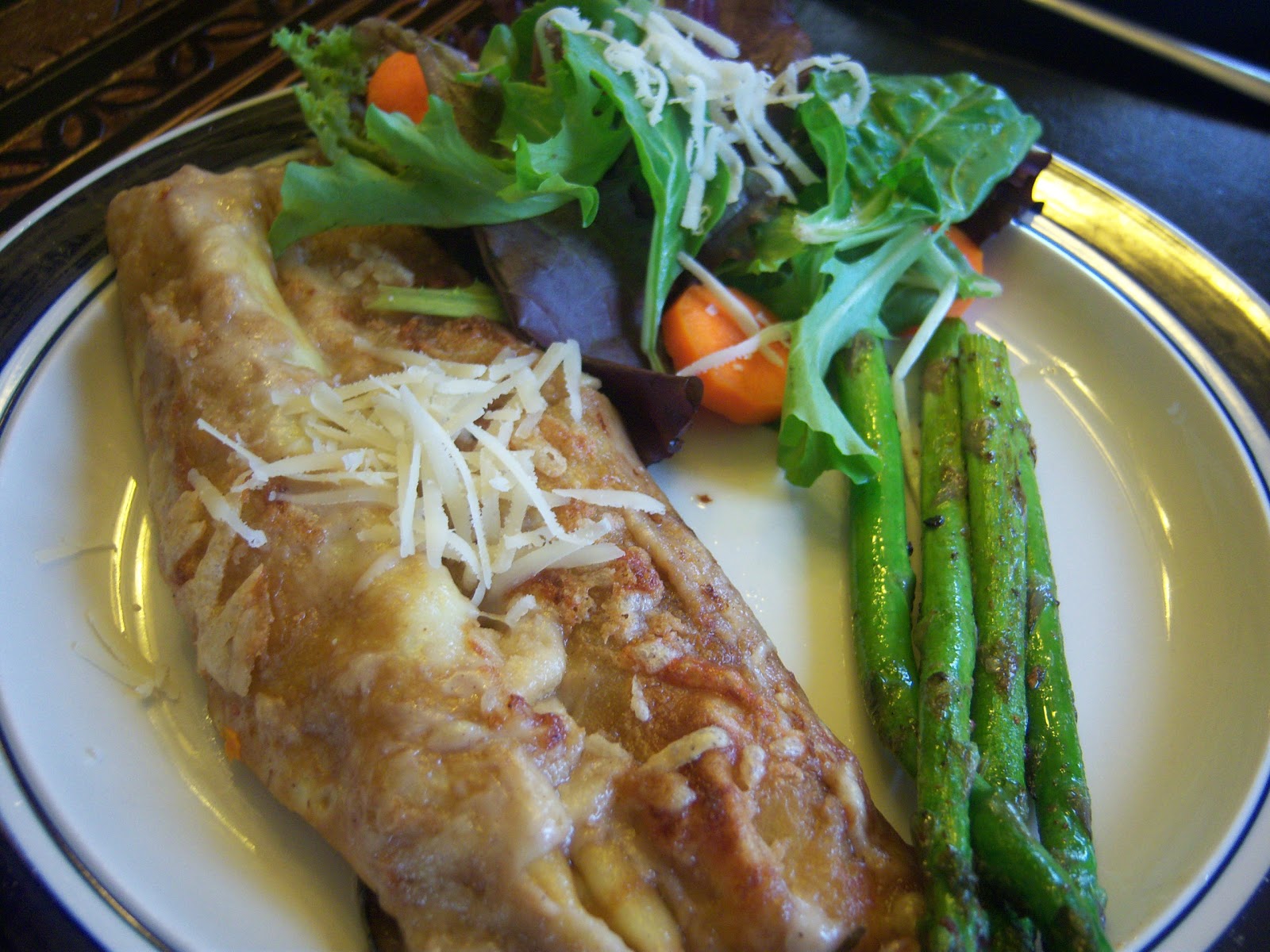 Thyme In Our Kitchen Savory Crepes with Creamy Chicken, Bacon and