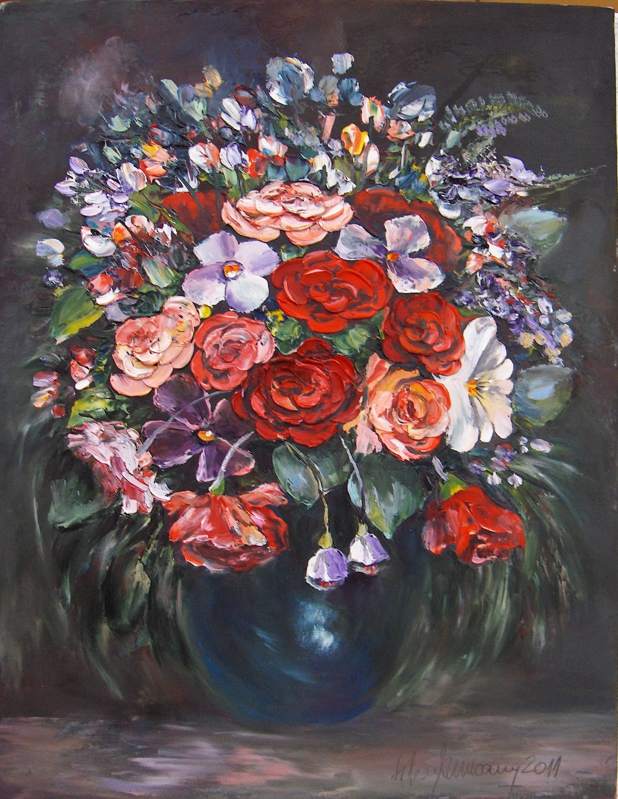 Picturile, arta si pasiune - Pagina 2 Trandafiri+si+panselute
