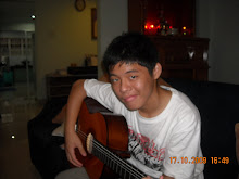 Playing the guitar...