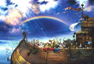 The ark is Christ, the flood is judgment