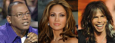 Jennifer Lopez, Steven Tyler and Randy Jackson