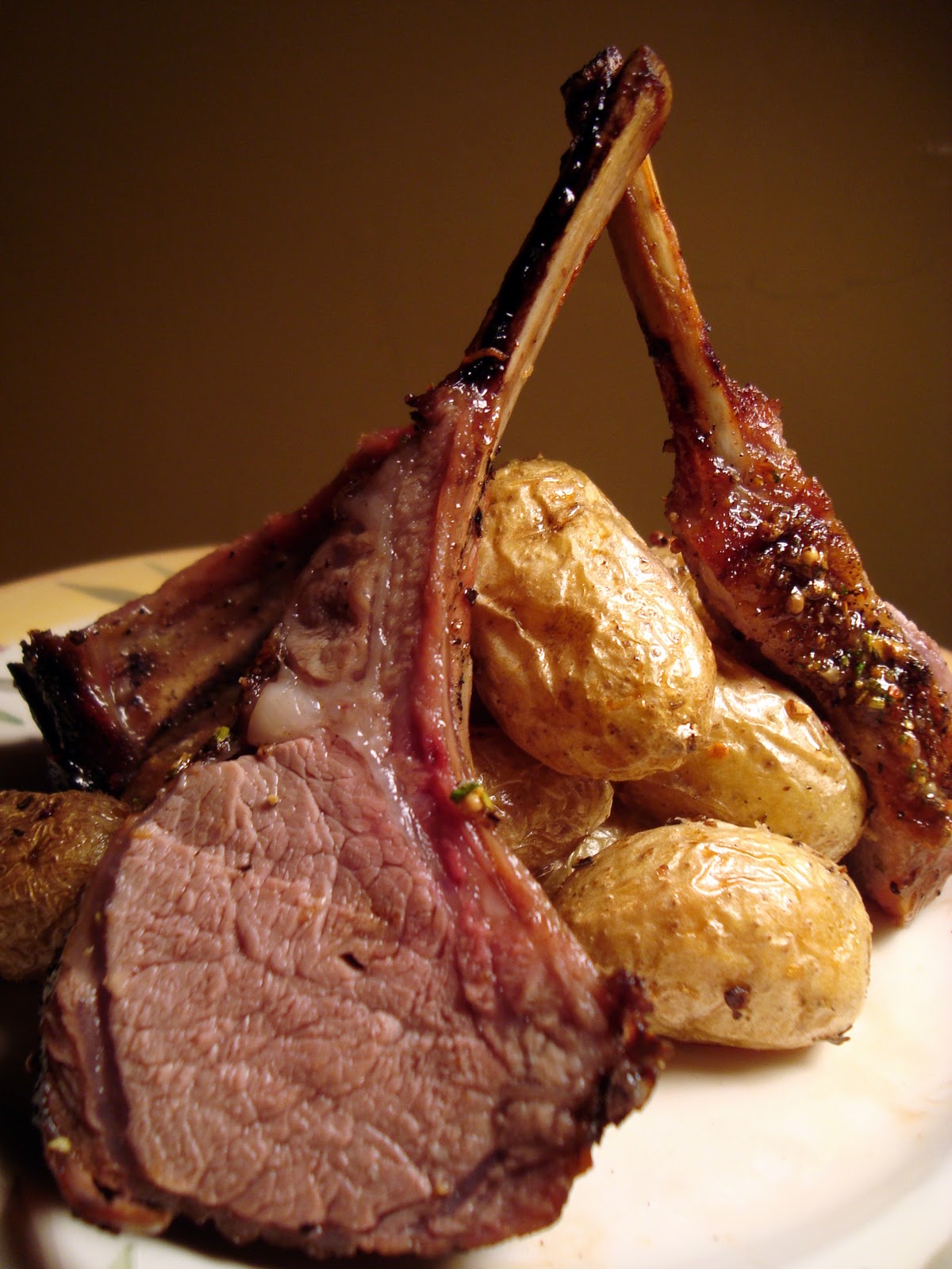 A Couple in the Kitchen Wordless Weekender Roasted Rack of Lamb with