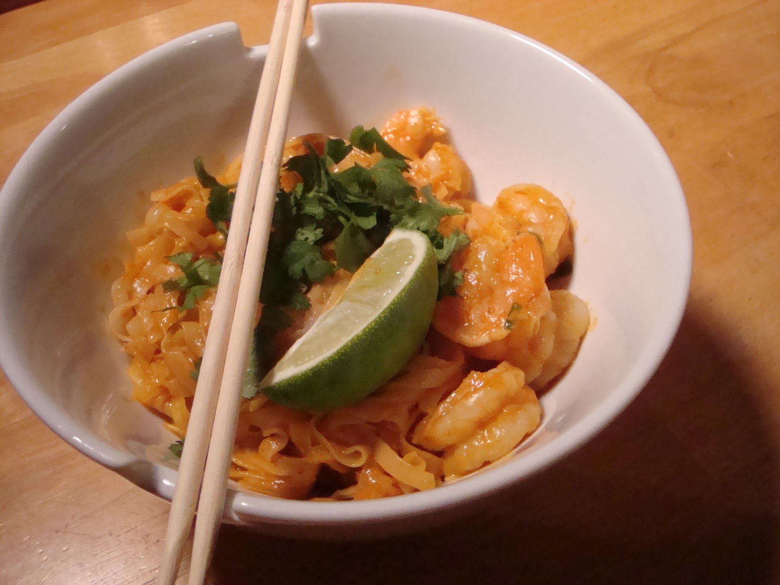 A Couple in the Kitchen Red Curry Shrimp with Rice Noodles