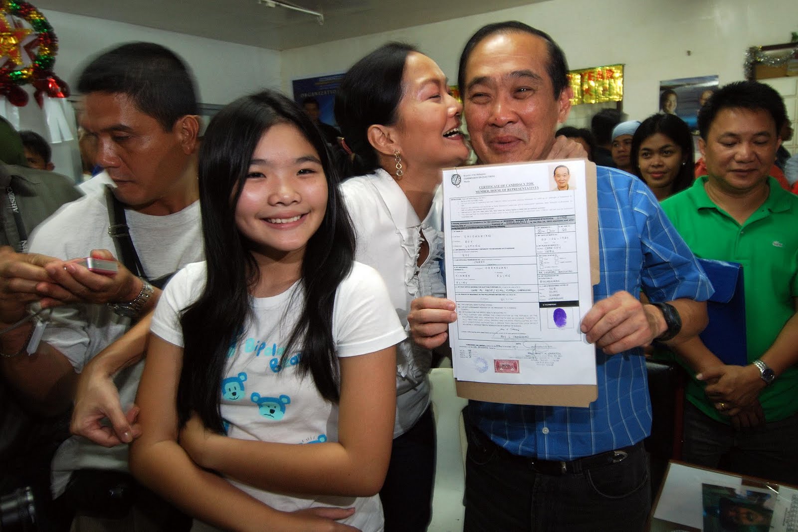 Roy Chiongbian files candidacy