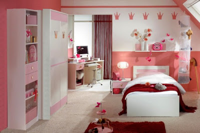 pink bedroom accessories