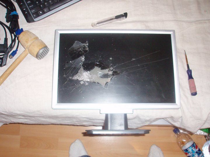 Отвлек большим членом рыжуху от компьютера