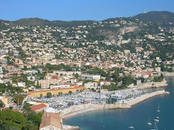 Villefranche-sur-Mer looking north from the Avenue des Hesperides