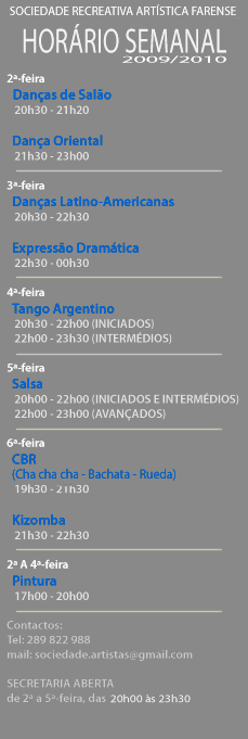 AULAS - OS ARTISTAS