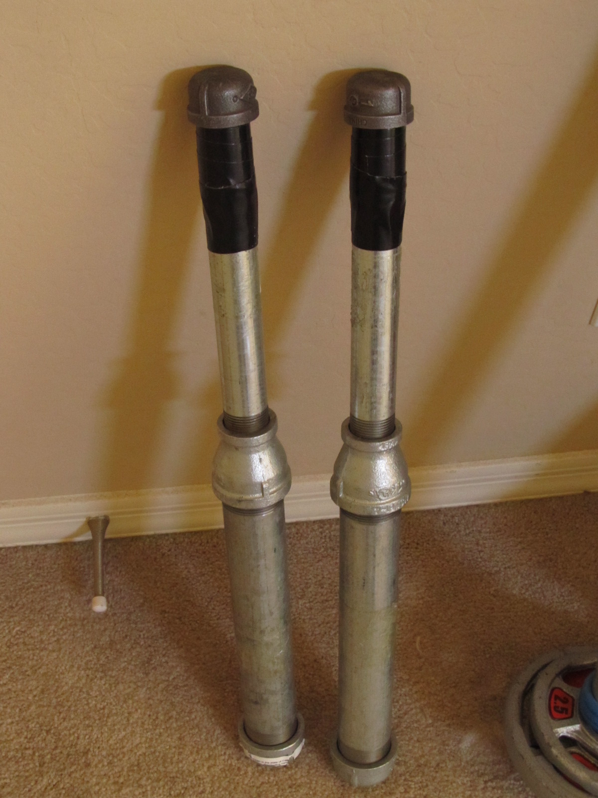 mosladder more homemade clubbells for at home workout routines