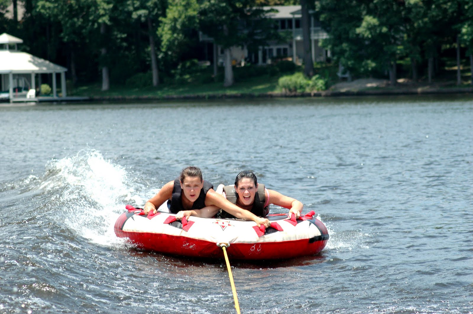 The Clarke Family Tubing on Lake PTC