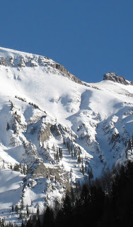 Tracks off of Ballard Peak