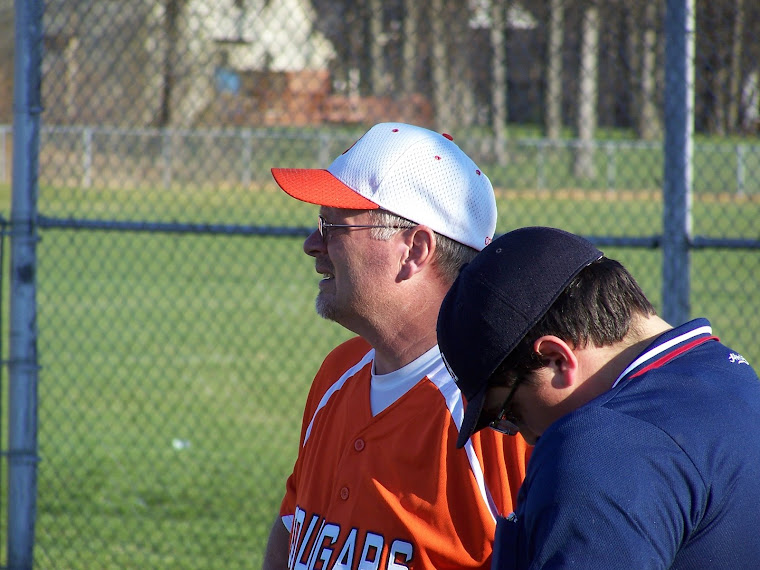 Coach Wilson working the Ump!