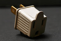 a close-up of a plug