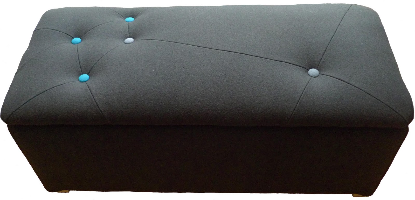 grey ottoman