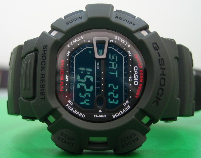 gshock mudman green
