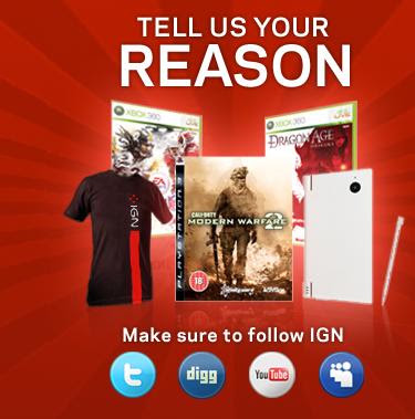 www.ign.com/reasons, IGN Reasons Sweepstakes