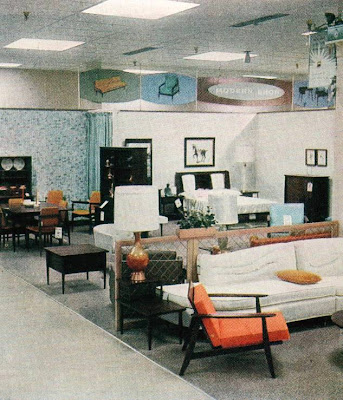 Inside the New Wards Stores, Late 50's  Vintage mall, Vintage store  displays, Vintage store