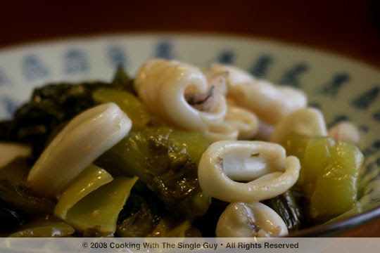 Squid Stir-Fry with Pickled Mustard Greens, Recipe