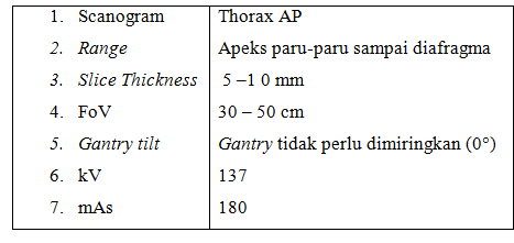 persiapan ct scan thorax kontras