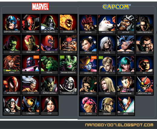 Juego De Marvel Vs Capcom Para Pc
