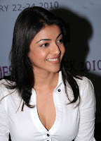 kajal agarwal latest sizzling hot stills in white top