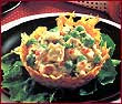Canastas de papa con pollo