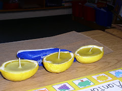 Candles made out of LEMONS