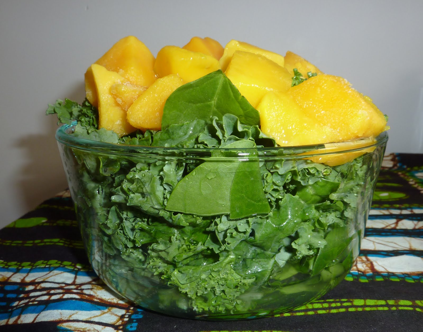 Look To Beauty Kale Spinach Mango smoothie
