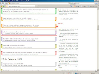 Conectou! Aparece nos links do Ueba, uma grande vitória para nós. Valeu gente...Vocês fazem parte disso.