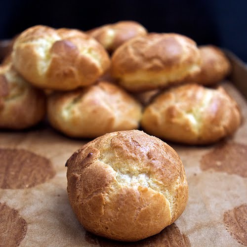 Javaholic Coconut Cream Puffs with Chocolate Caramel Espresso Sauce
