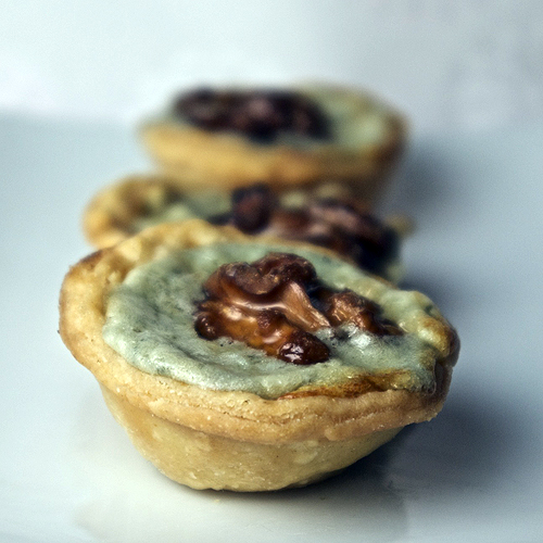 Javaholic Blue Cheese Tartlets with Honeyed Walnuts