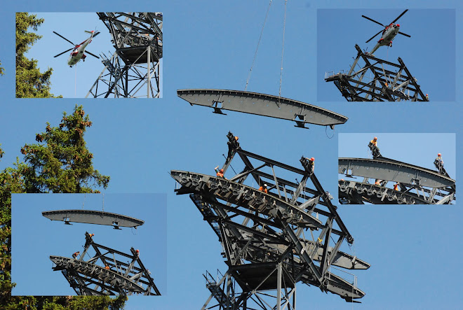 Le 28 juin 2010 démontage des sabots des pylônes